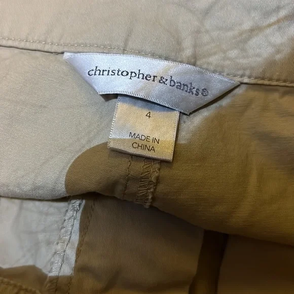 Christopher & banks khaki capris - Picture 3 of 4
